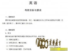 2017年普通高等学校招生全国统一考试大纲：英语