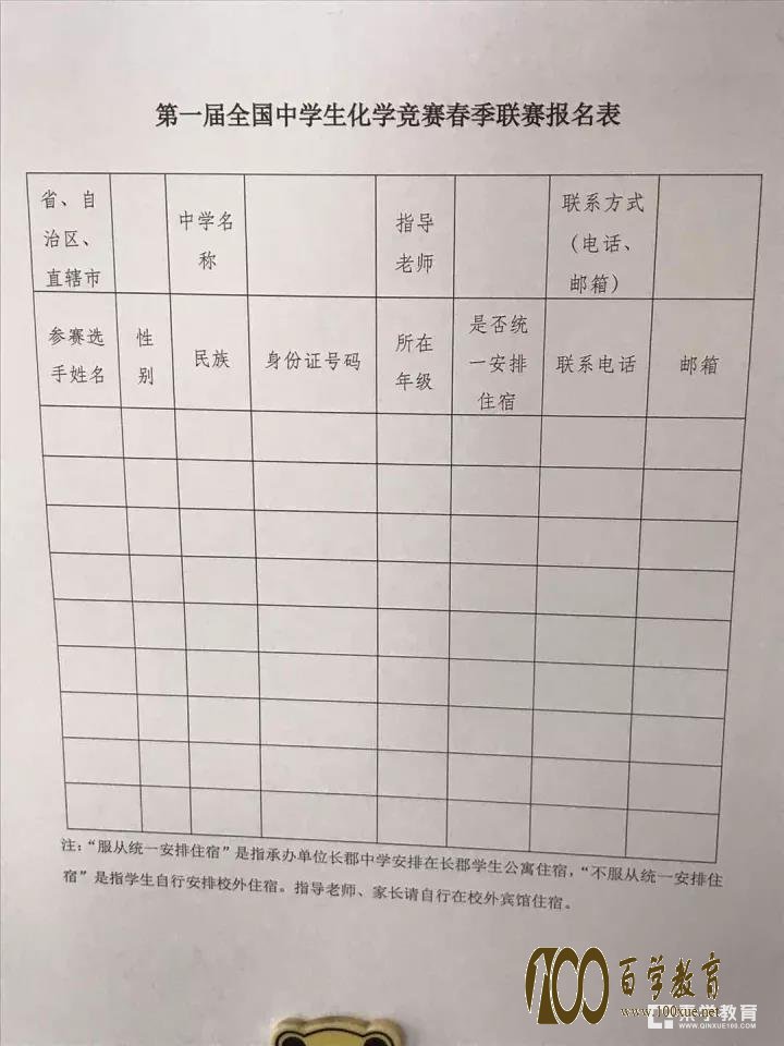 第一届全国中学生化学竞赛春季联赛报道通知,附大赛重要信息