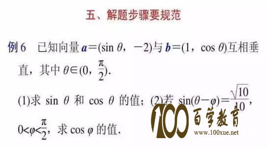 高考数学答题规范