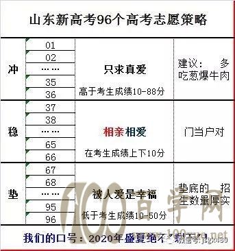 山东新高考填报策略:多报、敢冲和有梯度