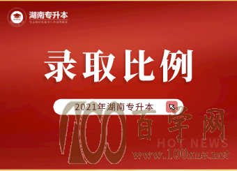 2021年湖南理工学院专升本录取原则和比例